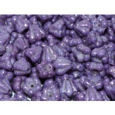 Cseh harangvirág - 8x6 mm - Chalk White Lila Vega Luster