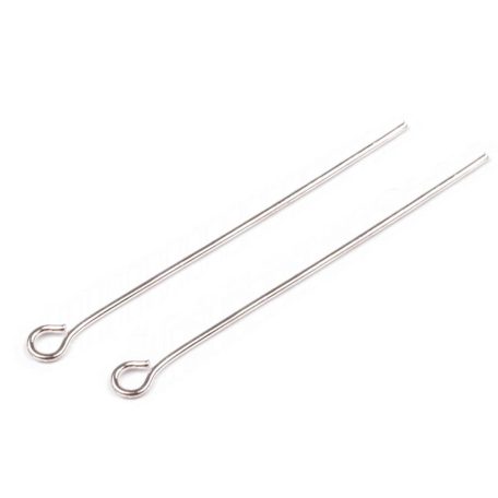 Hurkos szerelőpálca - 40 mm - ezüst 25 db