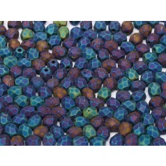 Czech fire polished beads - 4 mm