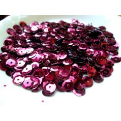 Flitter - 7 mm - metál bordó