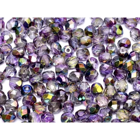 Czech fire polished beads - 4 mm