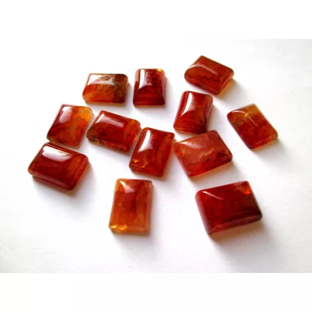 Sárkányvér achát kaboson - 20x15 mm