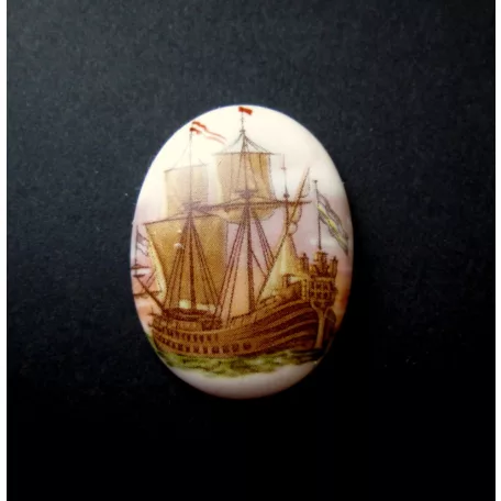 Porcelain cameo - 40x30 mm 