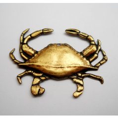 Crab - antiqued golden - 40*32 mm