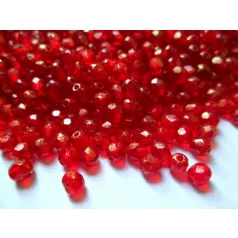 Czech fire polished beads - 4 mm