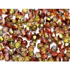 Czech fire polished beads - 4 mm
