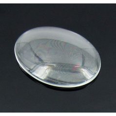 Clear glass cabochons
